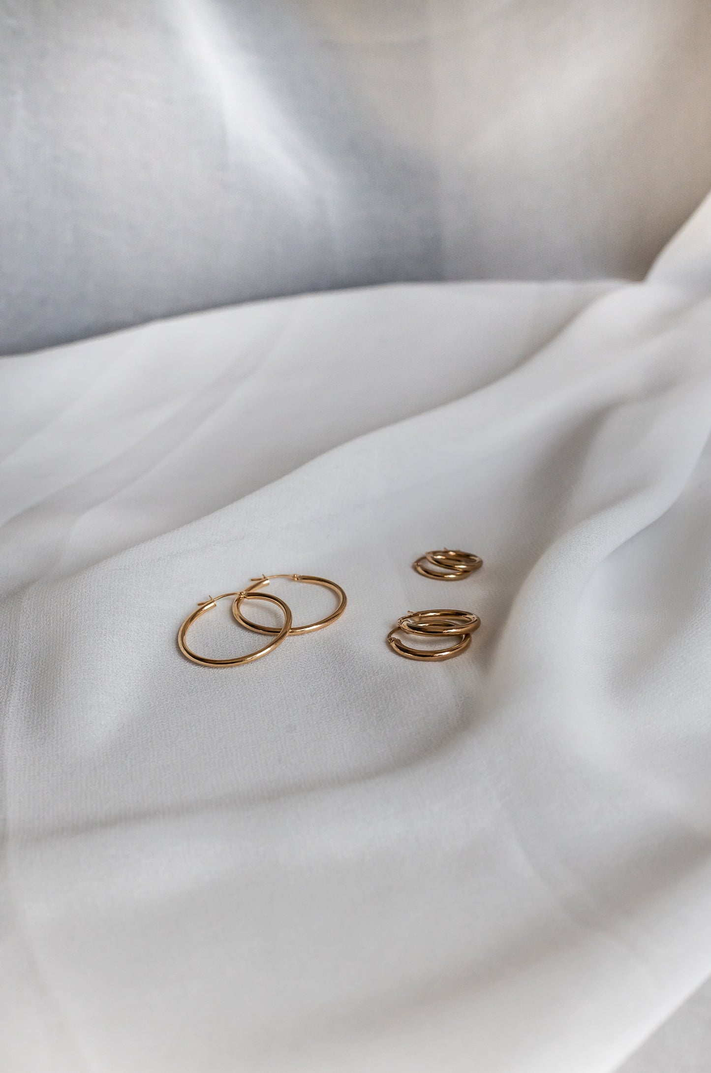 Medium Hoops | 9ct Gold